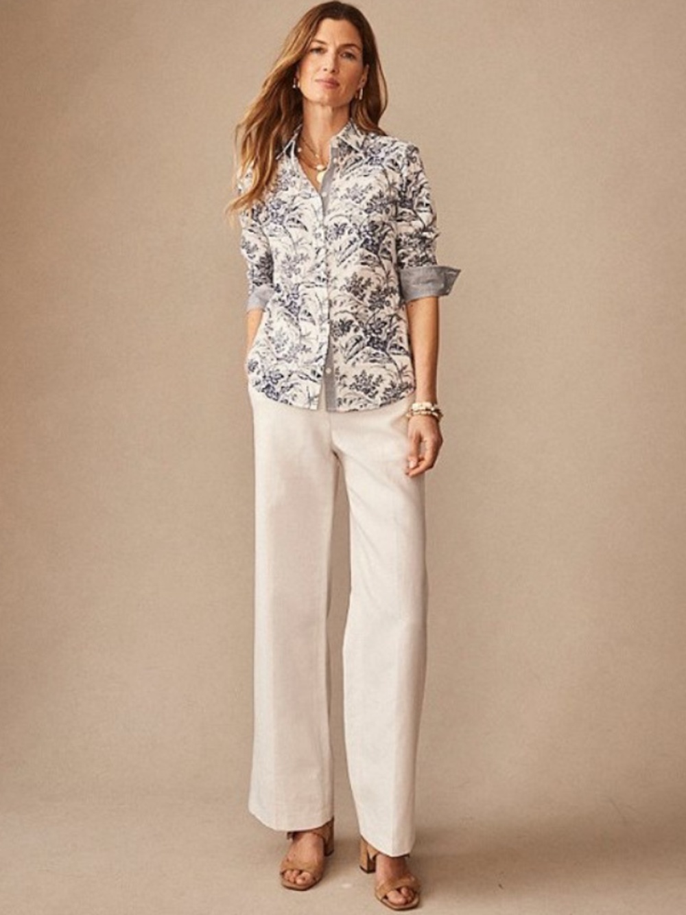 NWT J. McLaughlin Carter Stretch Knit Wide Leg Pants Size 0 Ivory Winter White